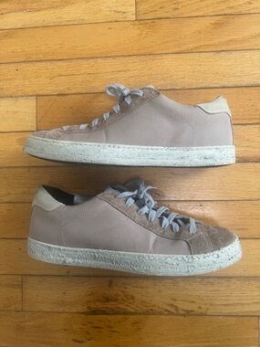 P448 Men's Low-Top Sneakers in Tan and Light Gray - Unique Sample only style